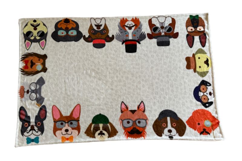 Cool Pets Cream Large Fleece Blanket