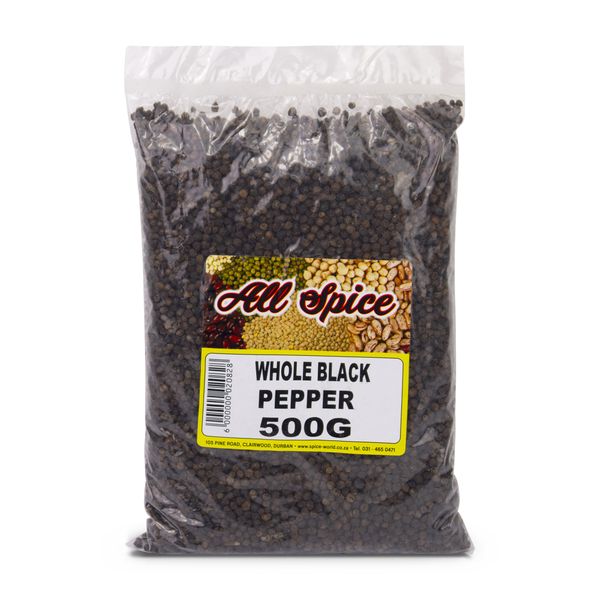 All Spice - Whole Black Pepper - Peppercorns - Organic - 500g
