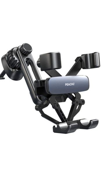Peachz-Universal Car Phone Mount, Air Vent Phone Mount with Metal Hook Clip