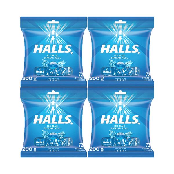 Halls Packs Ice Blue - 4 x 72s