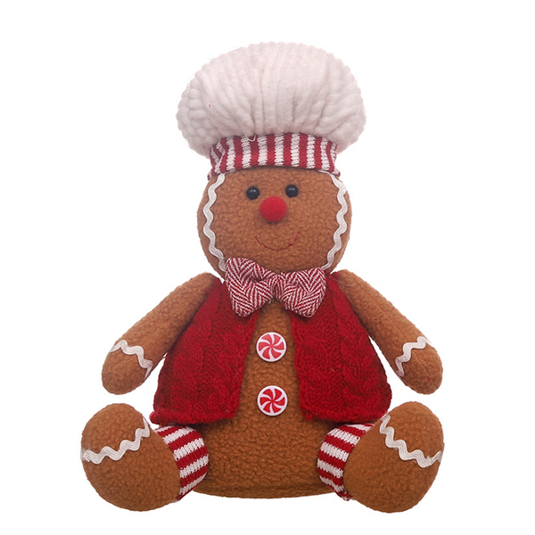 Christmas Decorations Cartoon Sitting Gingerbread Figurines Male