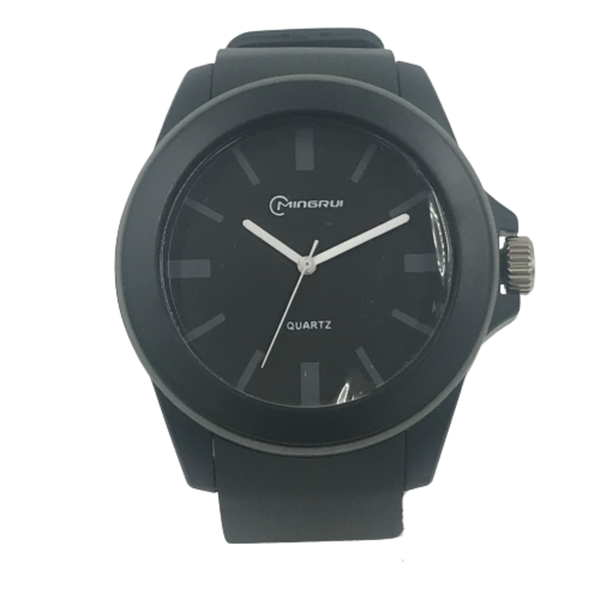 Mingrui Cool Men's Silicone Sports Watch 30m Waterproof (Case 45mm)