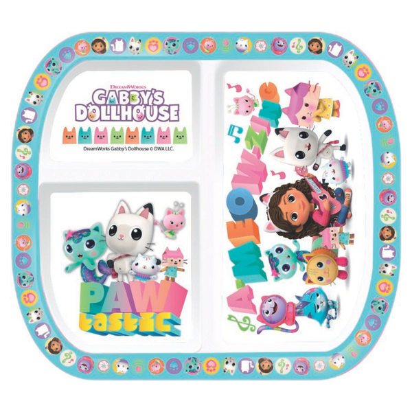 Gabby's Dollhouse Plastic Rectangular Dinner Plate