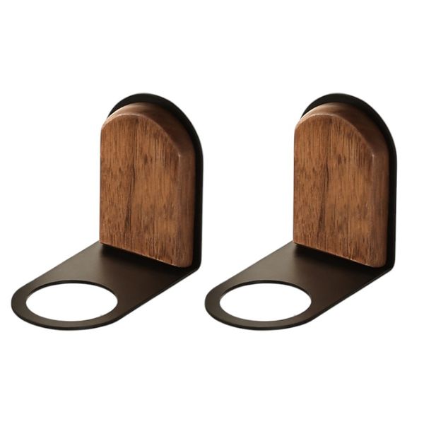 2 Pack - Wall-Mounted Hand Soap Bottle Rack - Brown