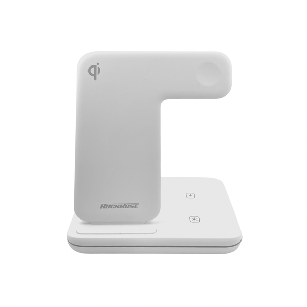 Rockrose Airwave Pro Max 3 IN 1 Wireless Charging Stand White for Apple