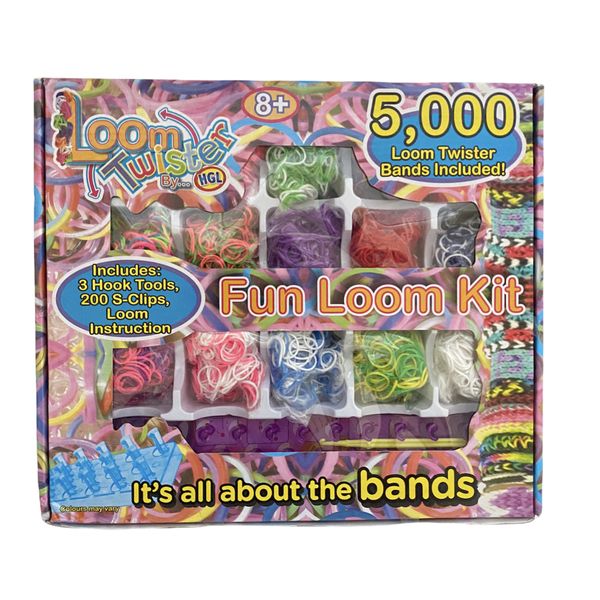 Loom Twister- Colourful Rubber Bands Bracelet Jewellery Making Kit