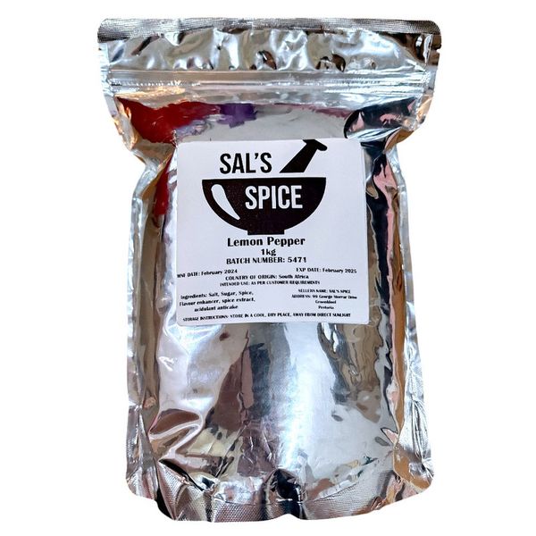 Sal's Spice Lemon Pepper Mix - 1kg