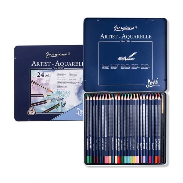 24Colored Professional Water-soluble colored pencil Giorgione