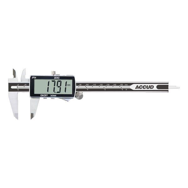 ACCUD Digital Caliper with Big Screen 0-150mm/0-6" (106-006-11)