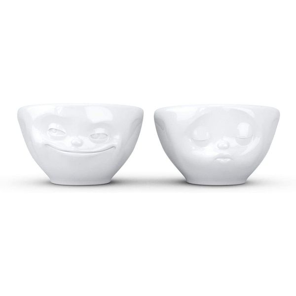 Tassen Bowl Set of 2 Kiss &amp; Grinn 100ml