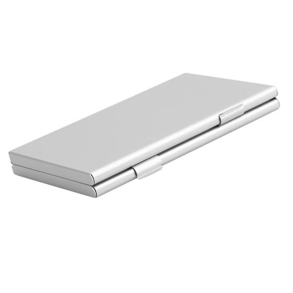 Aluminum Alloy SD &amp; TF Card Holder Case, Double-Layer Large Capacity
