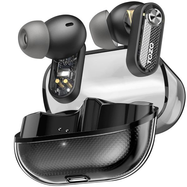 TOZO Aero Sound 3 Bluetooth Earphones with Active Noise Cancelling -Black