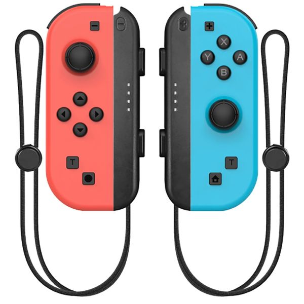 Left + Right Wireless Joy-Con Game Controller for Switch with Hand Strap