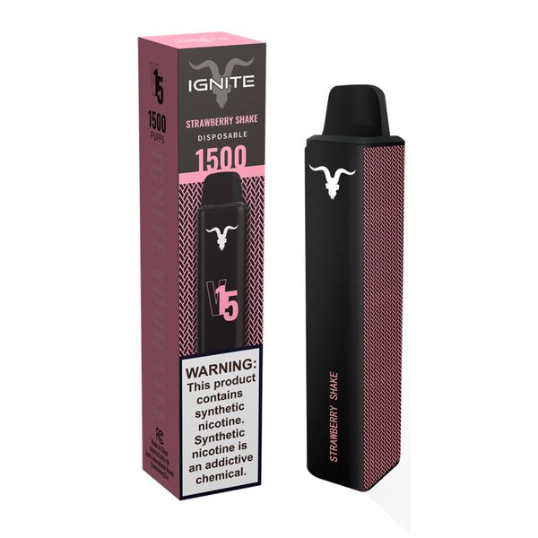 Ignite V15 Disposable Vape Pen - Strawberry Shake - 5.1ml