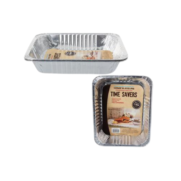 Aluminium Baking Pans- 2 Pans x 2