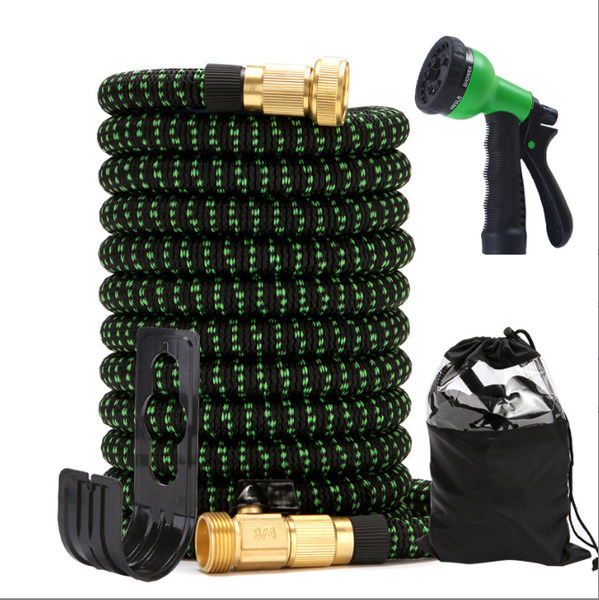 15-Meter Extendable Garden Hose with a Spray Gun Featuring 8 Spray Modes