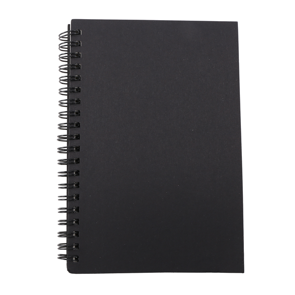 Retro Kraft Coil Sketch Sketchbooks Notebook Black and White