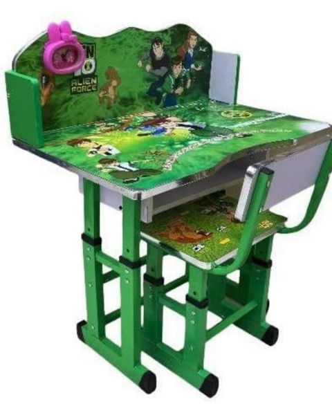 SmartGrow Kids Study Table &amp; Chair Set - Multipurpose Wooden Desk