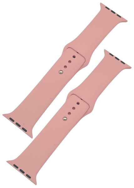 Silicone Straps Compatible with Apple Watch 42/44mm - Orange &amp; Grey 2 Pack