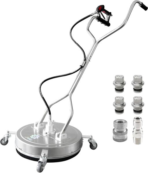 24 Inch Pressure Washer, Double Handles, Stainless Steel Casing