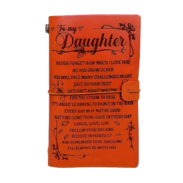 Journal To My Daughter Love You Engraved PU Leather Great Sentimental Gift