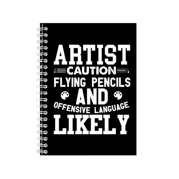 Artist Wire Bound Notebooks Art Gift Idea Writing Books Notepad