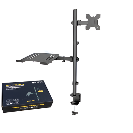 TOXIYA Multi-Function Adjustable Monitor & Laptop Desk Mount Stand Image