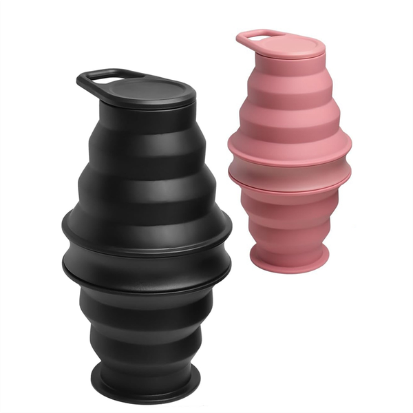 2Pcs Collapsible Water Bottles With Anti-Collapse Ring