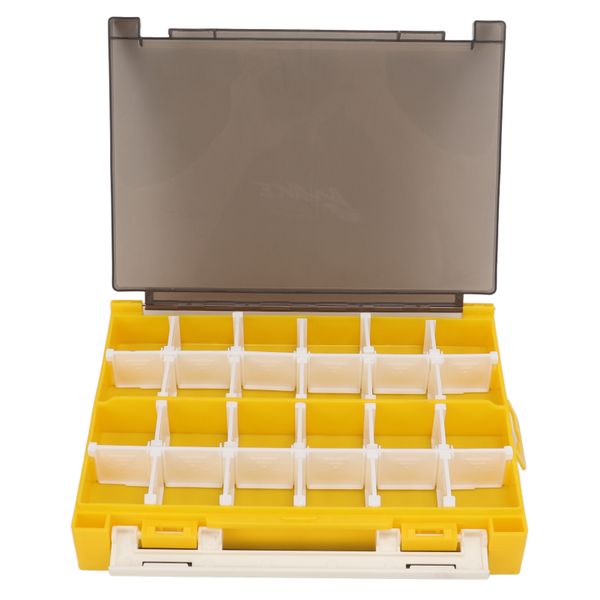 Yellow Shockproof Double Layer Bait Box
