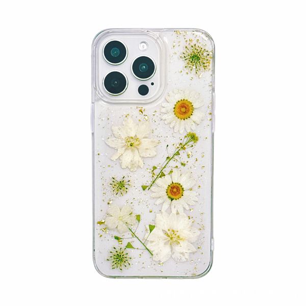 Floral Design Clear Soft TPU Case Compatible with iPhone 16 Pro Max