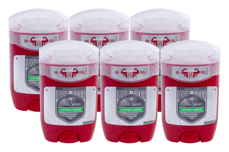 Old Spice Lasting Legend Antiperspirant Stick 50ml - 6 Pack
