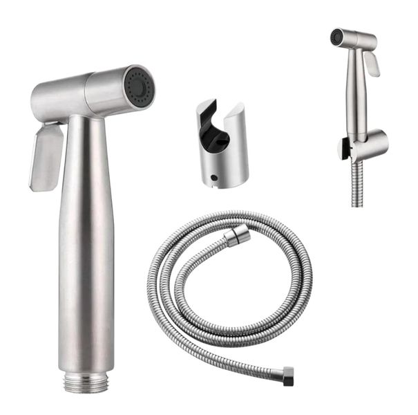 Bidet Sprayer for Low Pressure Toilets Stainless Steel Shower Set AY0053