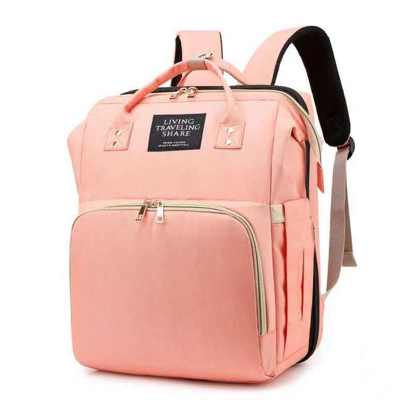 Multi-Functional Nappy Bag &amp; Bed - Pink
