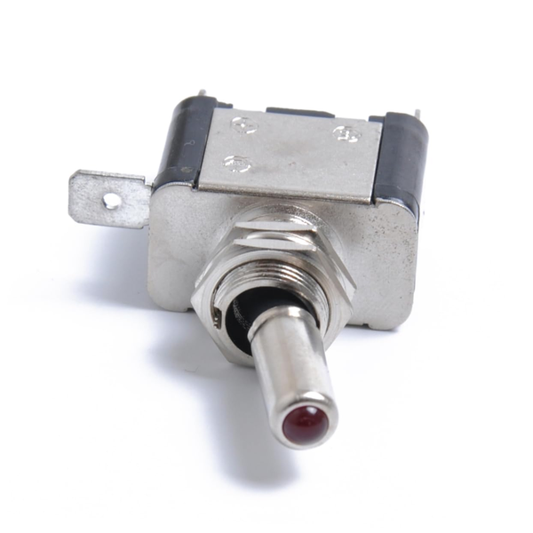 Cyberdyne Round 12V LED Toggle Switch - On/Off Dashboard Switch
