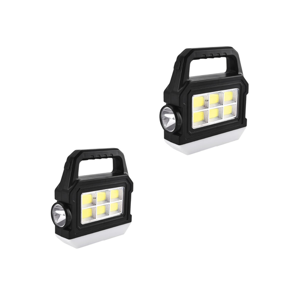 Set Of 2 Solar-Powered High Brightness Lantern Hand Light