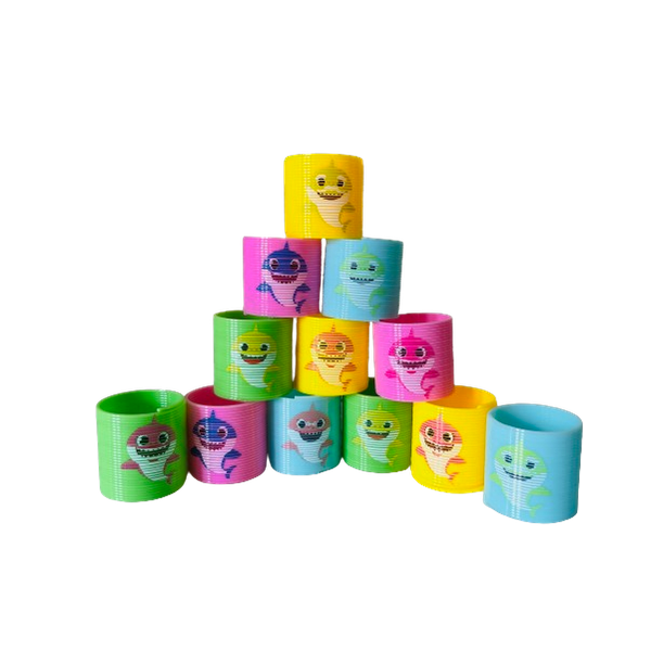 Party &amp; Classroom Kids Prizes - Shark Mini Slinkies (12 Piece)