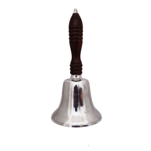 Aluminum Bell with Wooden Handle - Large