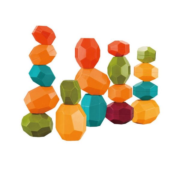 Stacking Balance Rock Toys for 3+ Year Old Boys &amp; Girls - Non Stone or Wood