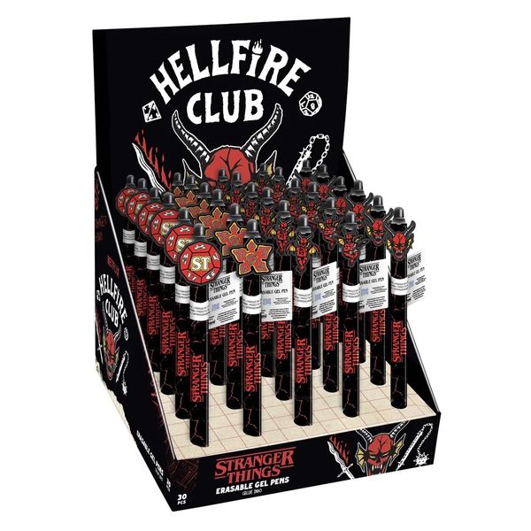 Stranger Things (Hellfire Club) - Erasable Gel Pens - Blue Ink (Box of 30)