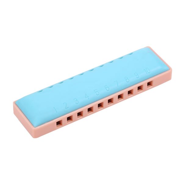10 Hole Diatonic Blues Harmonica, Resin Harp Compatible with Beginners