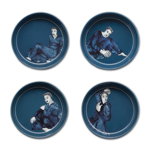 Carrol Boyes - Cereal - Soup Bowl - Set of 4 - Indigo Blues
