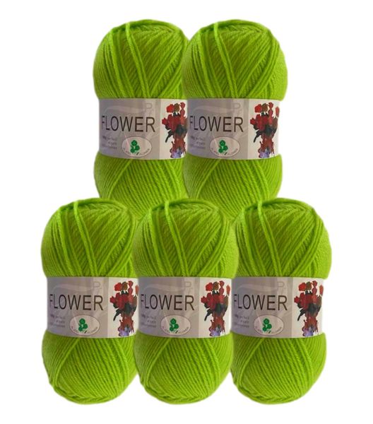 Double Knitting Polyester Yarn 100g (Pack of 5) Light Turquoise Blue