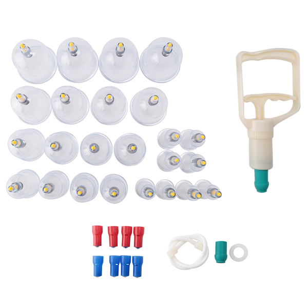 24Pcs Biomagnetic Vacuum Cupping Home Cupping Therapy Set Body Relax
