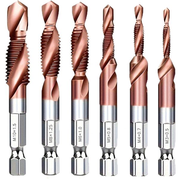 HSS Cobalt Drill Tap &amp; Countersink Set - Heavy-Duty M3-M10