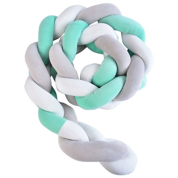 Multicolor Braided Cot Bumper