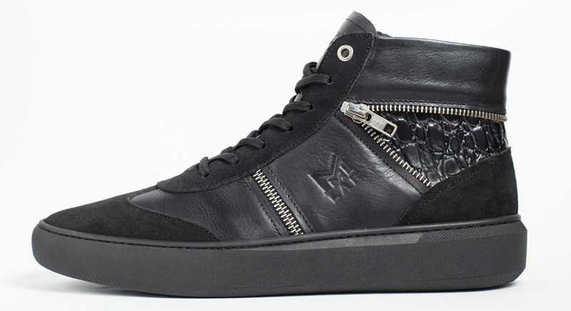 Make My Shoes, Men's Leather Ankle Boots - Black
