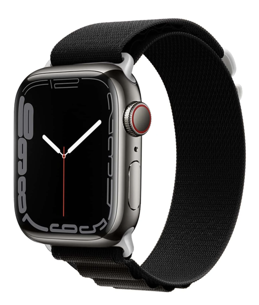 Apple Watch Strap For Apple Watch 42mm,44mm,45mm,49mm Soft Black Nylon