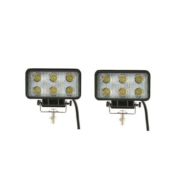 2 Piece 18W LED Spot Light for Jeep Offroad ATV Truck SUV