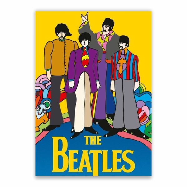 The Beatles Yellow Cartoon Poster - A1