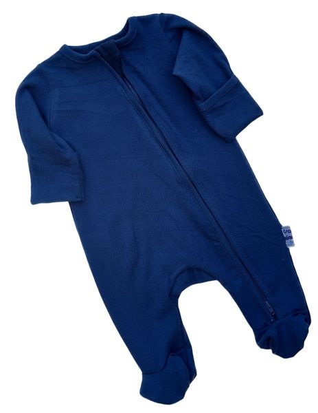 Zip Opening Babygro with 2 Pullers